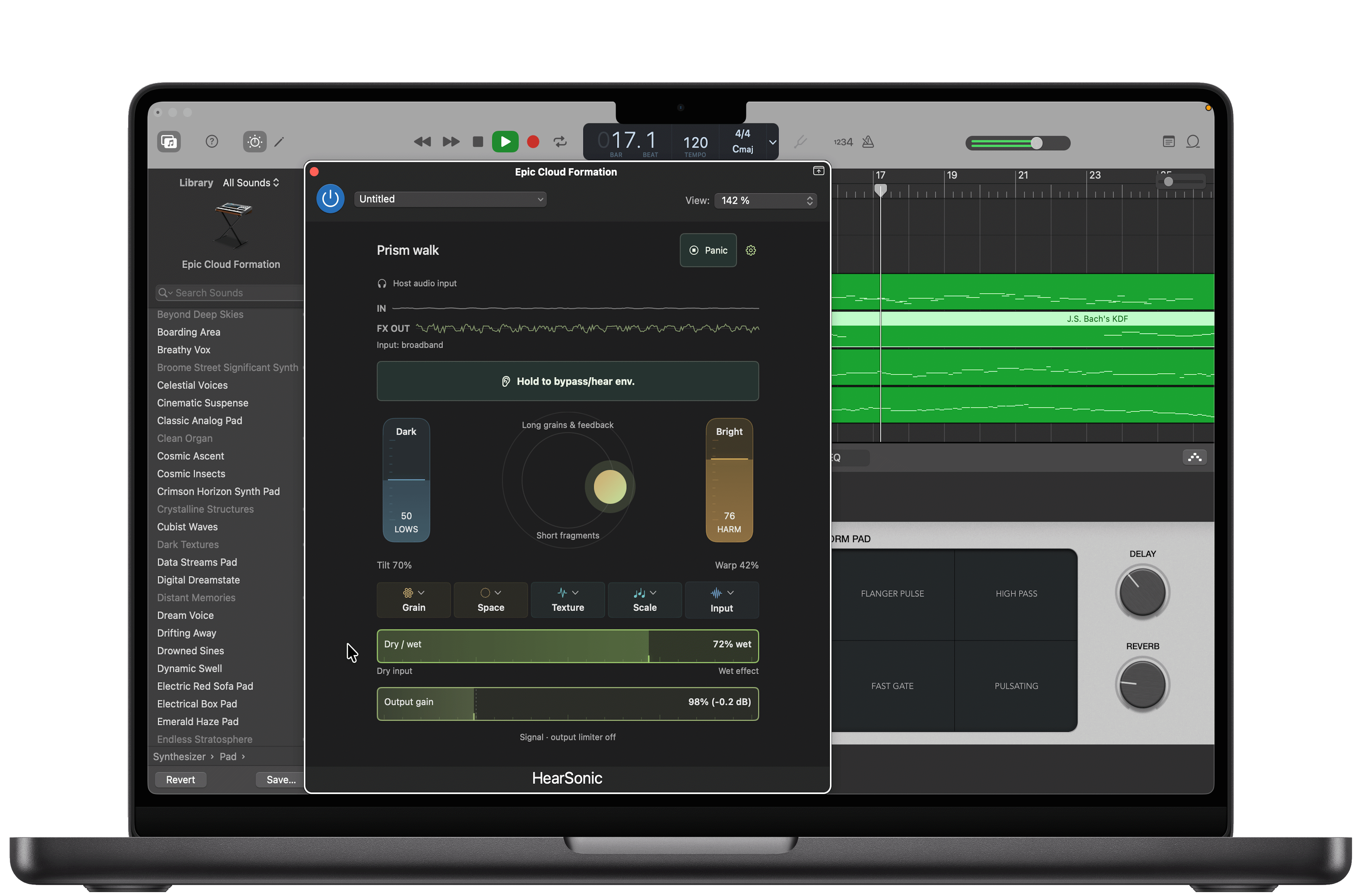 HearSonic main screen on Mac