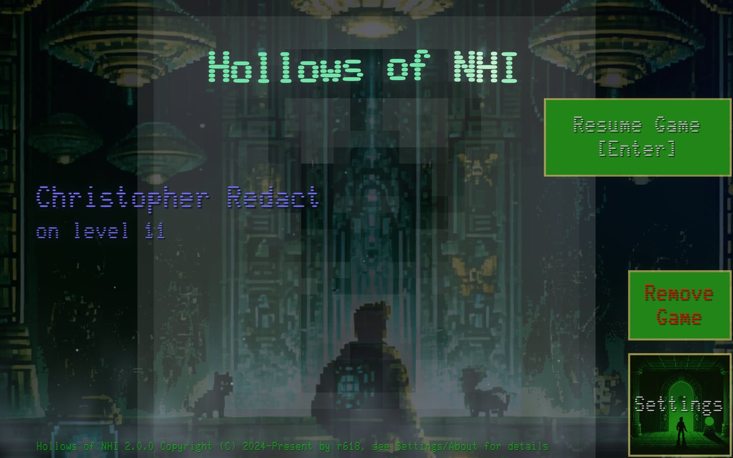 Hollows of NHI title screen